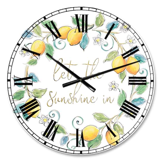 Designart Mediterranean Breeze XII Mid-Century Wall Clock